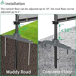 SunnyRoyal 6' x 53' Privacy Fence Screen with Iron