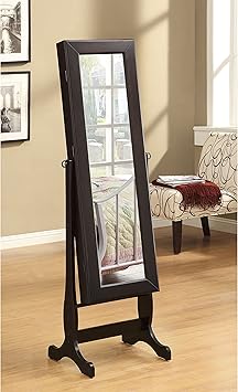 Amazon Com Coaster Home Furnishings Jewelry Cheval Mirror With