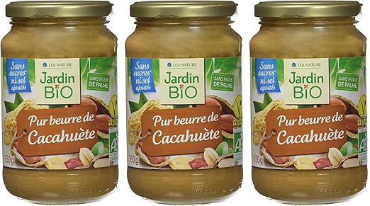 Jardin Bio Beurre De Cacahuete 350 G Lot De 3 Amazon Fr Epicerie