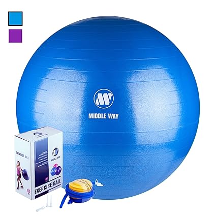 Exercise Ball - 65cm -Yoga Ball - Ideal as Yoga Ball - Pilates Ball - Gym Ball - Home Workout Ball