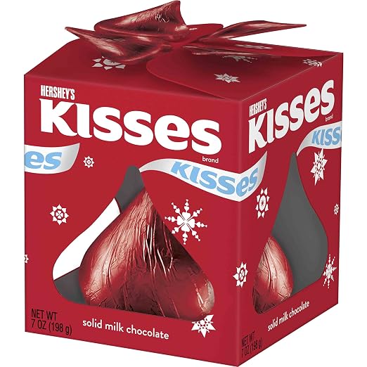 Hershey's 7oz christmas giant kiss c8 (034000025077)