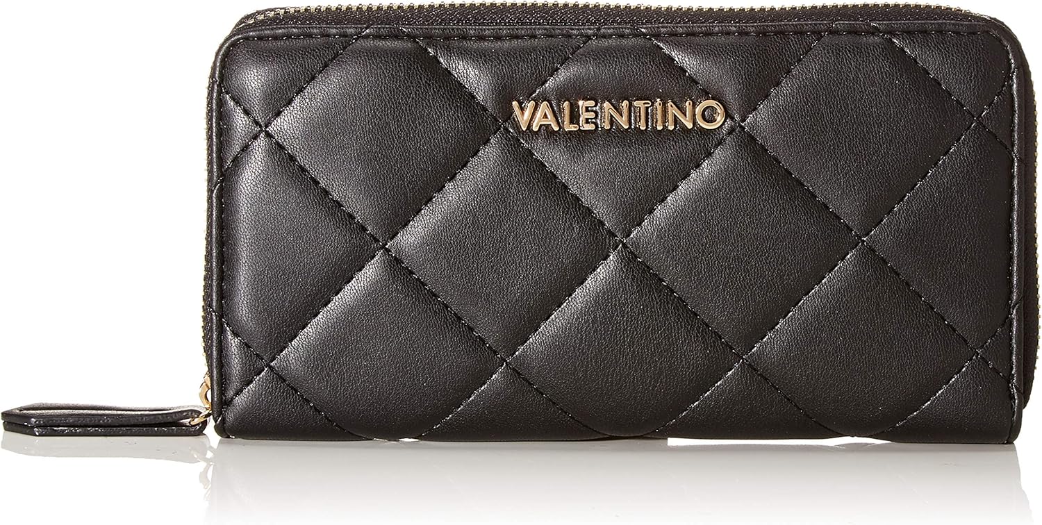 Valentino by Mario Valentino Ocarina Women’s Wallet, Black (Nero), 2.5x10x19 Centimeters (B x H x T)