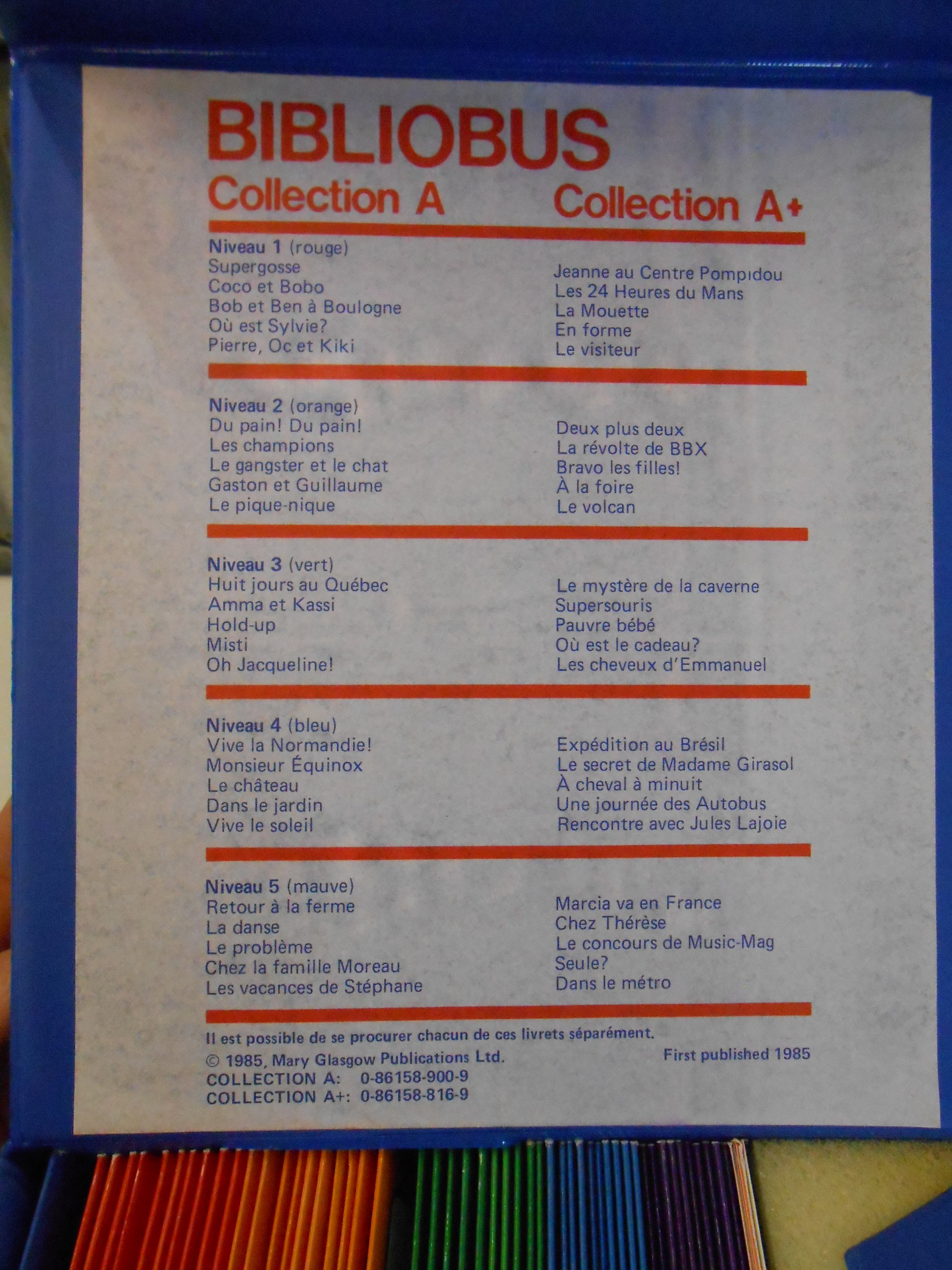 Collection A With Box B1530 Bibliobus Amazon Co Uk Townsend Richard Rainger Amanda Books
