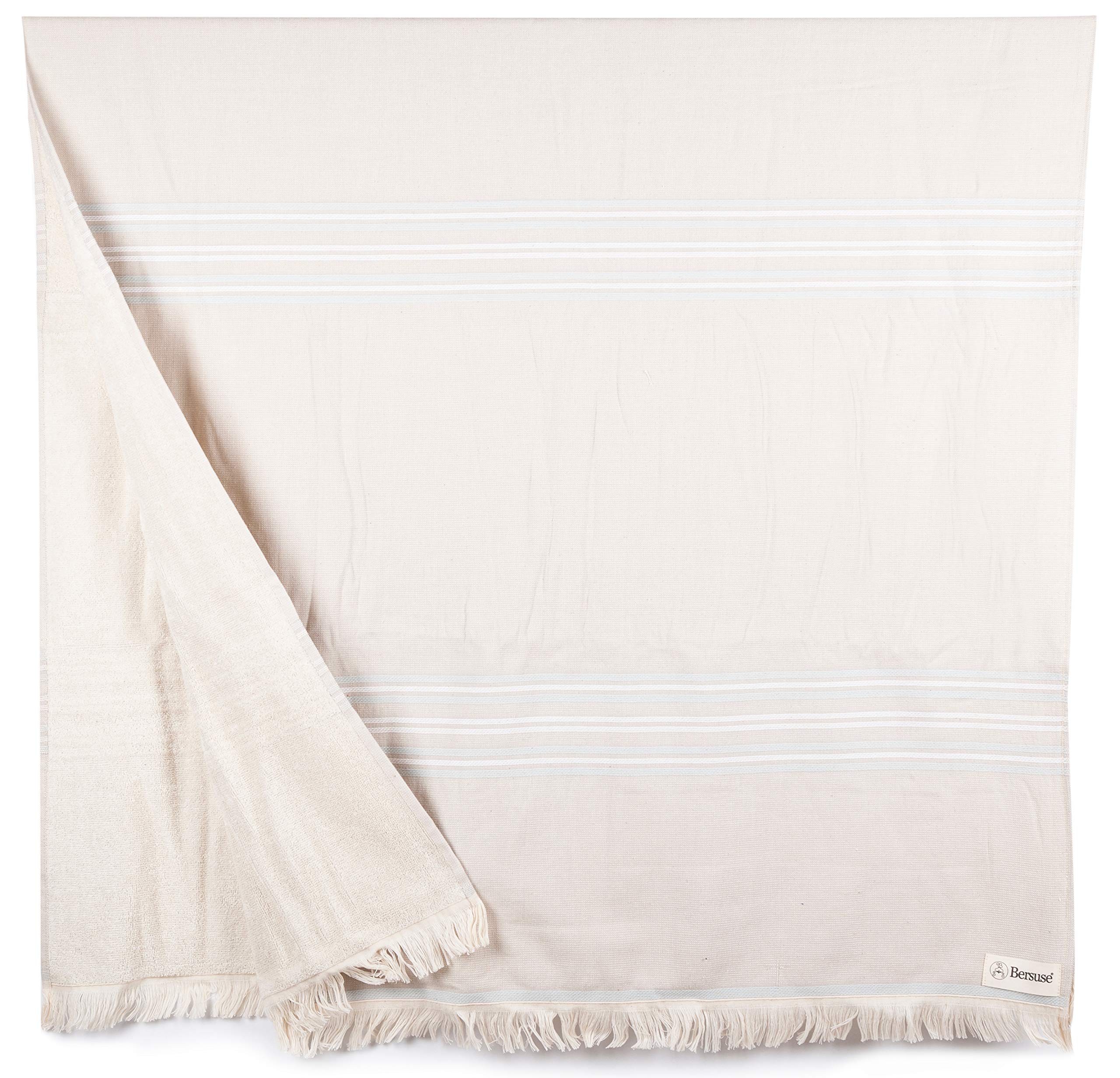Bersuse 100% Cotton - Lagos Turkish Towel - Steel Grey