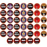 Best of the Best Pods, Variety Pack for Keurig K Cup Brewers, - Strong and Regular Coffee Lovers, Great Gift - 5 Cups of Each, High Caffeine Coffee, 40 Count