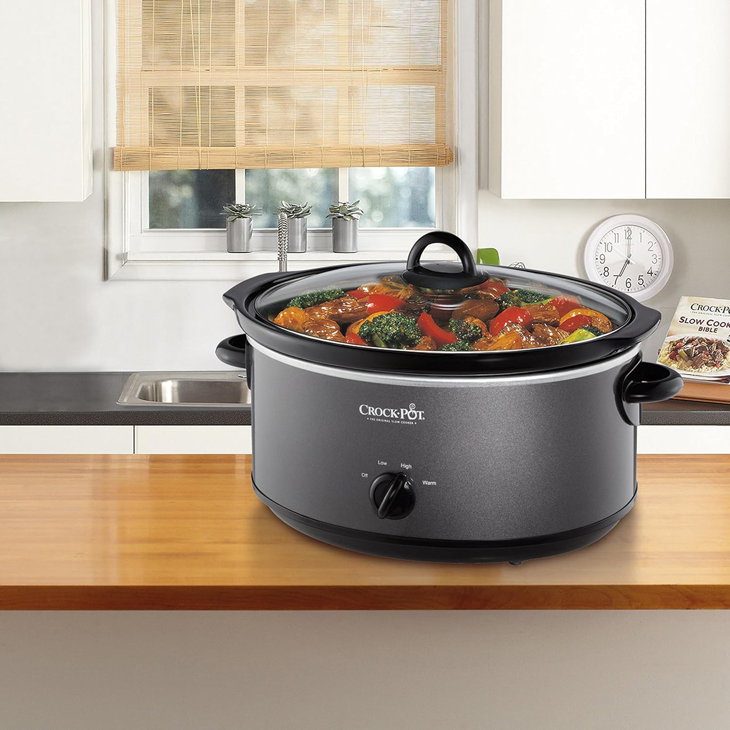 Crockpot SCV700-KC crock pot, 7 quarts, Charcoal: Kitchen & Dining