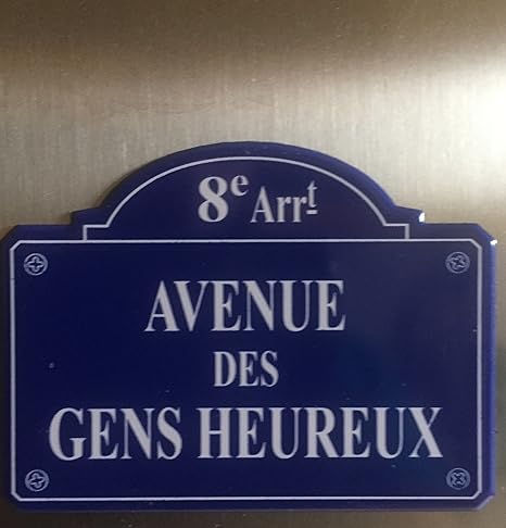 Magnet nevera Imán – Juego de 4 imán nevera placa de calle ...