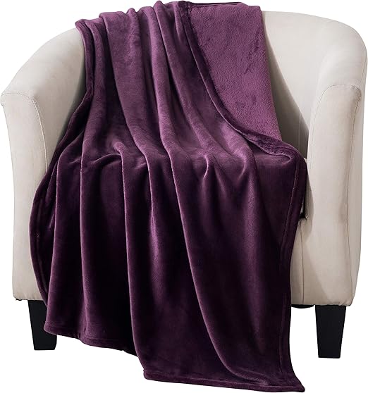Amazon Com Style Basics Silky Soft Thick Plush Sofa Throw Blanket