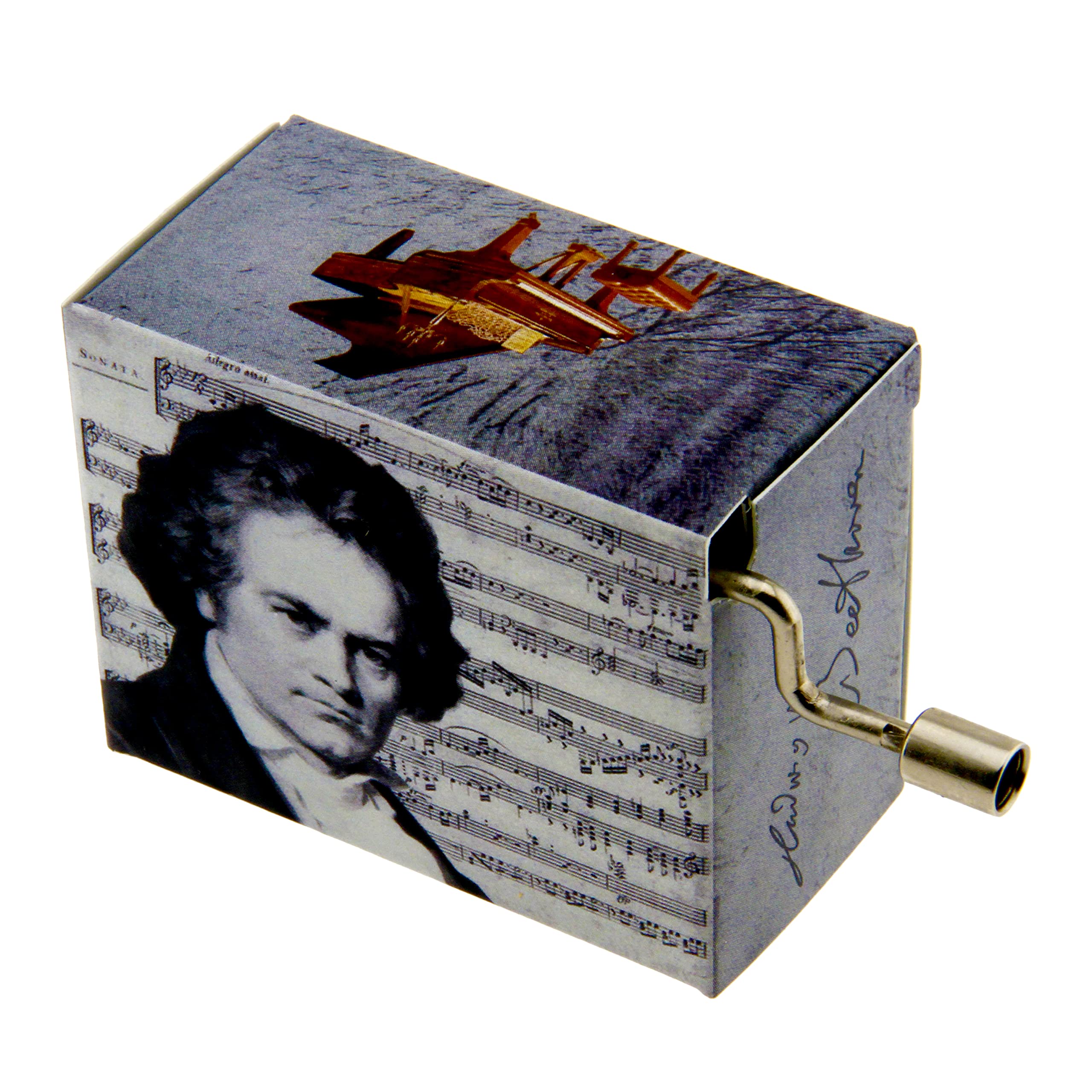 Fridolin 58161 "Beethoven Song of Joy/Portrait with Notes Music Box