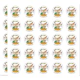 Day of the Dead Dia de Los Muertos Skeleton 50 Pack 1 Inch Vinyl Stickers | 50 mini 1 inch waterproof vinyl stickers, 2 sheets of 25, kiss-cut for bottles, laptops, journals & planners