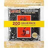 Daechun(Choi's1) Roasted Seaweed, GIM (100+100 Full Sheets), Value Pack, Resealable, Gold Grade, Product of Korea