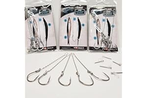 Cable Baiter 5 Pack W/Nails and Rubber Bands: Wire Salmon Slayer Fisherman's Life®