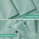 Furlinic Shower Curtain Anti Mould Waterproof Mint 85x180cm Polyester view 4