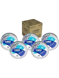 Dixie Everyday Paper Plates, 10 1/16", 220 count, 5 Packs of 44 Plates, Dinner Size Printed Disposable Plates