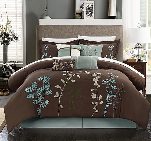 Amazon Com Chic Home Bliss Garden 12 Piece Comforter Set Home