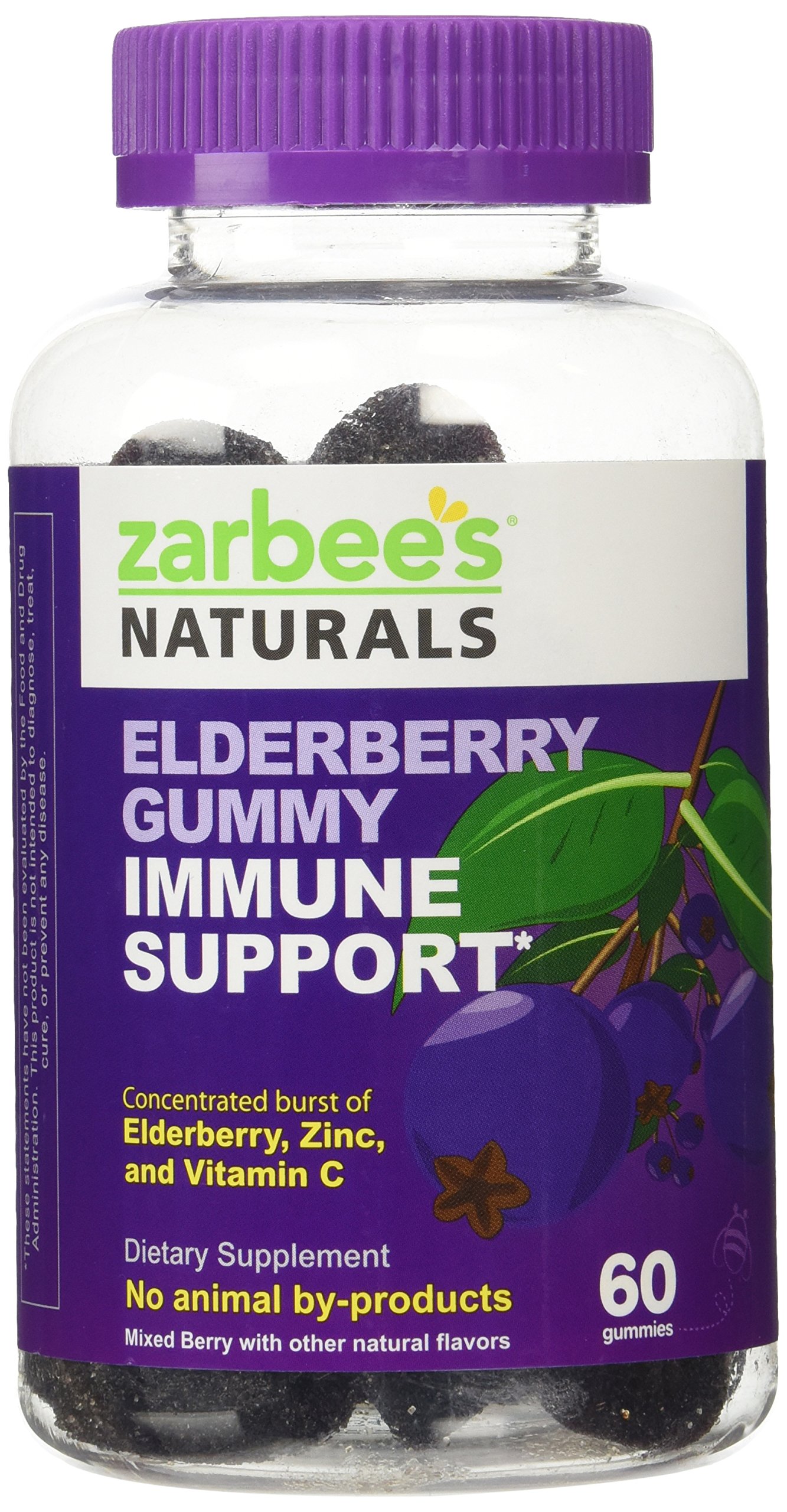 Zarbee's Naturals Elderberry Immune Support* Gummies with Vitamin C, Zinc, eBay