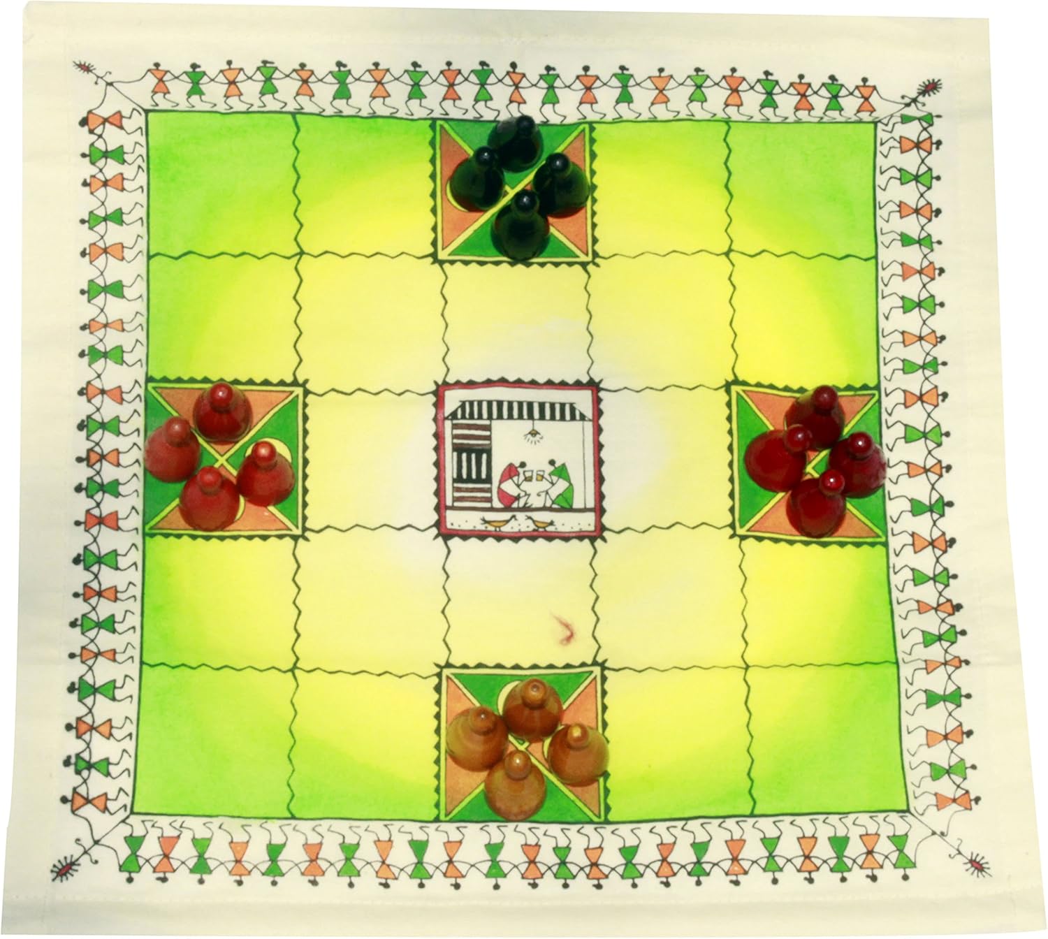 Choukabara 5X5 Taditional Board Game Indian Board game Chowka bhara