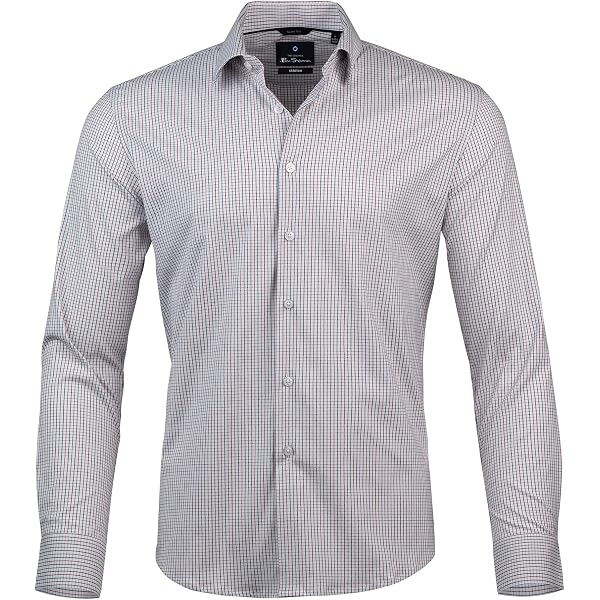 Amazon.com: Ben Sherman Regular Fit Long Sleeve Button Down Dress Shirt for  Men Wrinkle Free 4-Way Stretch Long Sleeve Formal Navy and Red : Clothing,  Shoes & Jewelry