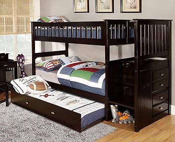 Amazon Com American Furniture Classics Trundle Bed Espresso