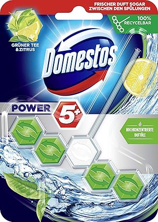 Domestos WC-Stein Power 5 Grüner Tee & Zitrus, 10er Pack(10 x 55 g)