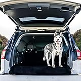 BarksBar Original Pet Cargo Cover & Liner for Dogs - 80 x 52 Black, Waterproof Machine Washable with Bumper Flap Protection- 