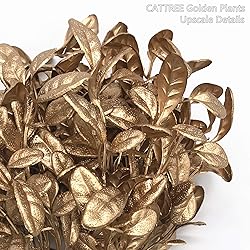 Fake Plants, CATTREE Artificial Plant Gold Plastic