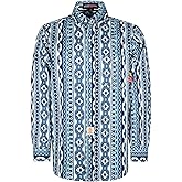 BOCOMAL FR Shirts Printed Bohemia Button Down Flame Resistant NFPA2112 CAT2 Work Shirt