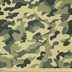 Ambesonne Camouflage Fabric by The Yard, Clothing