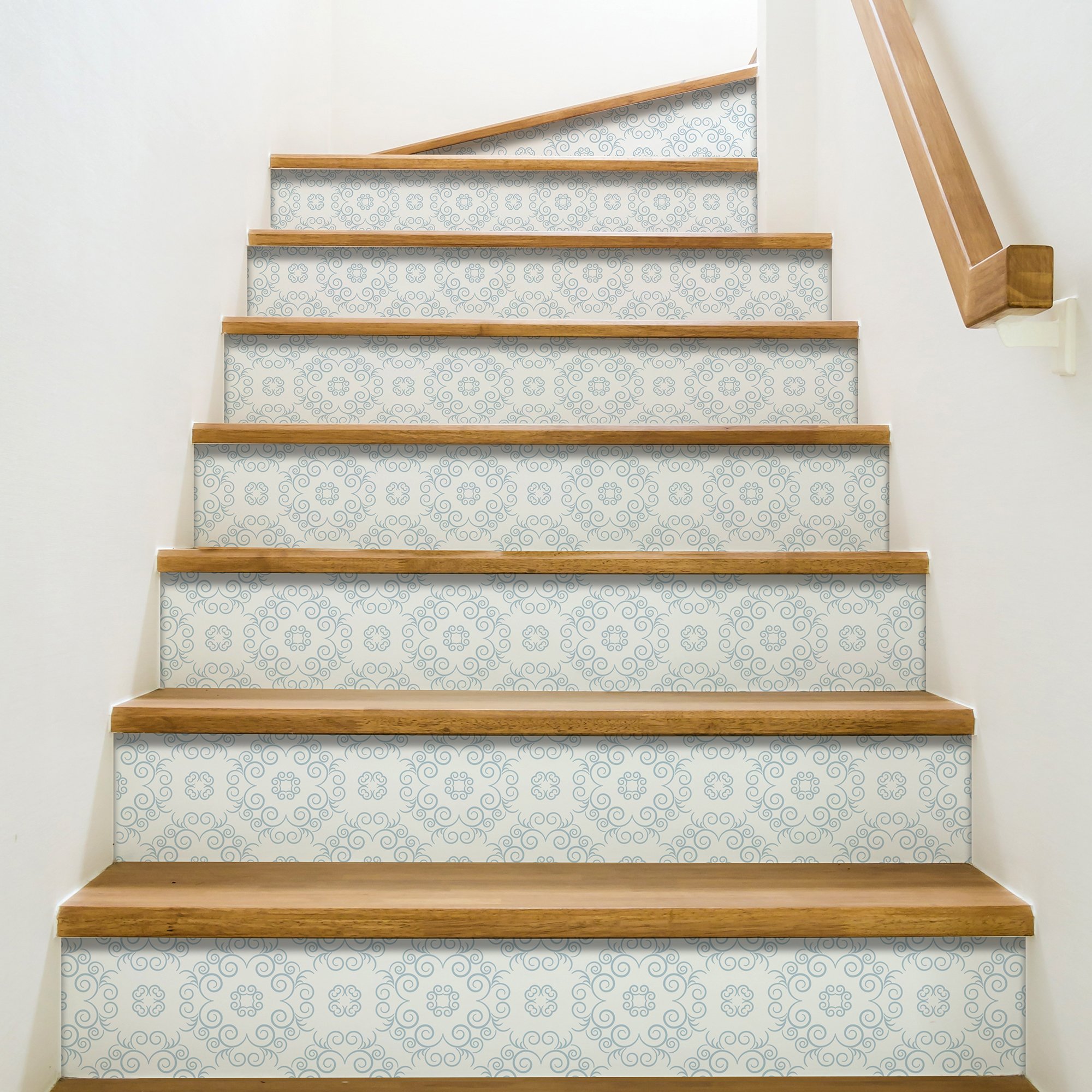 PLAGE 3 STAIRS STICKERS, Vinyl, Blue, 100 x 0.1 x 19 cm