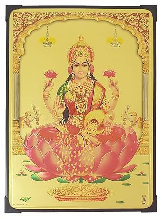 Buy Goddess Lakshmi Photo Frame 30 5 Cm X 22 5 Cm X 1 Cm