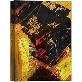 SIGNWIN Canvas Wall Art Bright Yellow, Orange and...