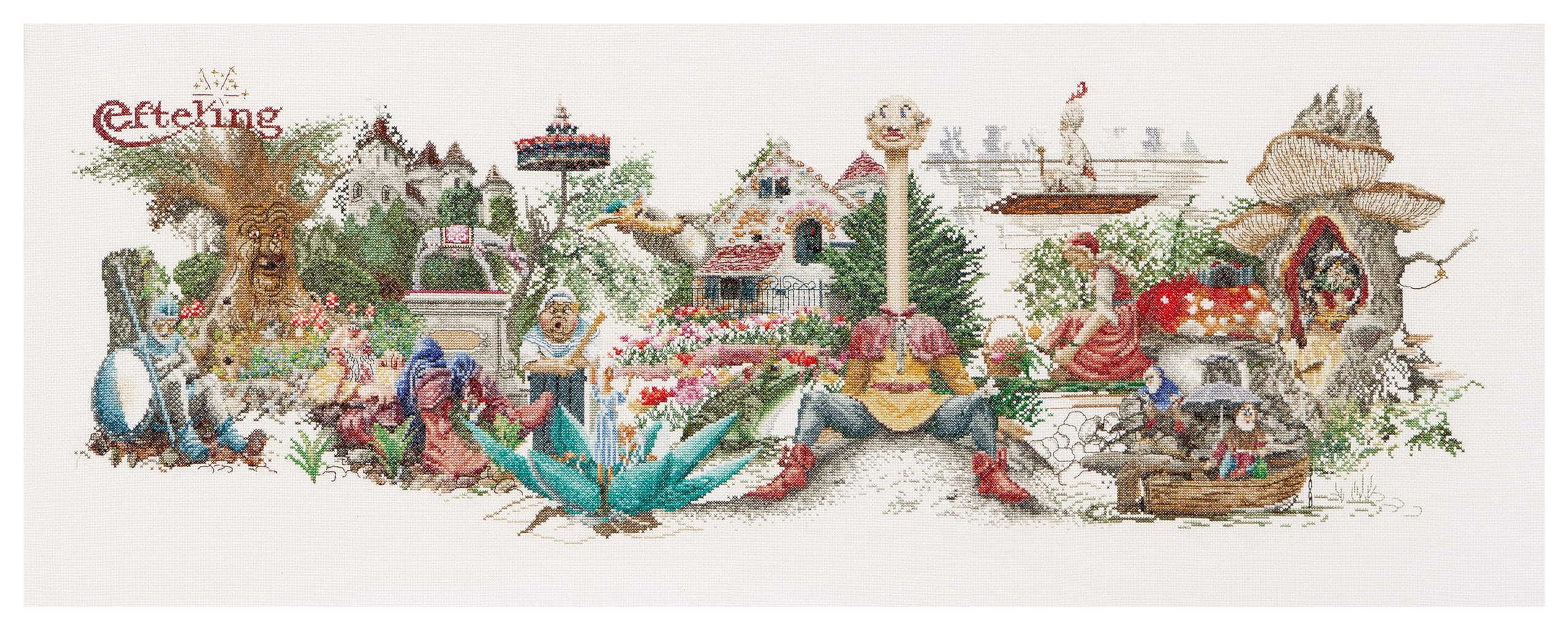 2041 Efteling Linen Cross Stitch Kit — image 1