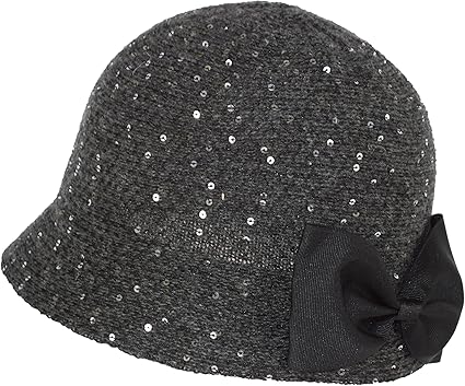 sequin cloche hat