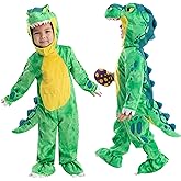 Spooktacular Creations Halloween Dinosaur Costume Kids, T-Rex Costume Outfit with Egg for Toddler Child Dress Up Party