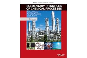 Elementary Principles of Chemical Processes