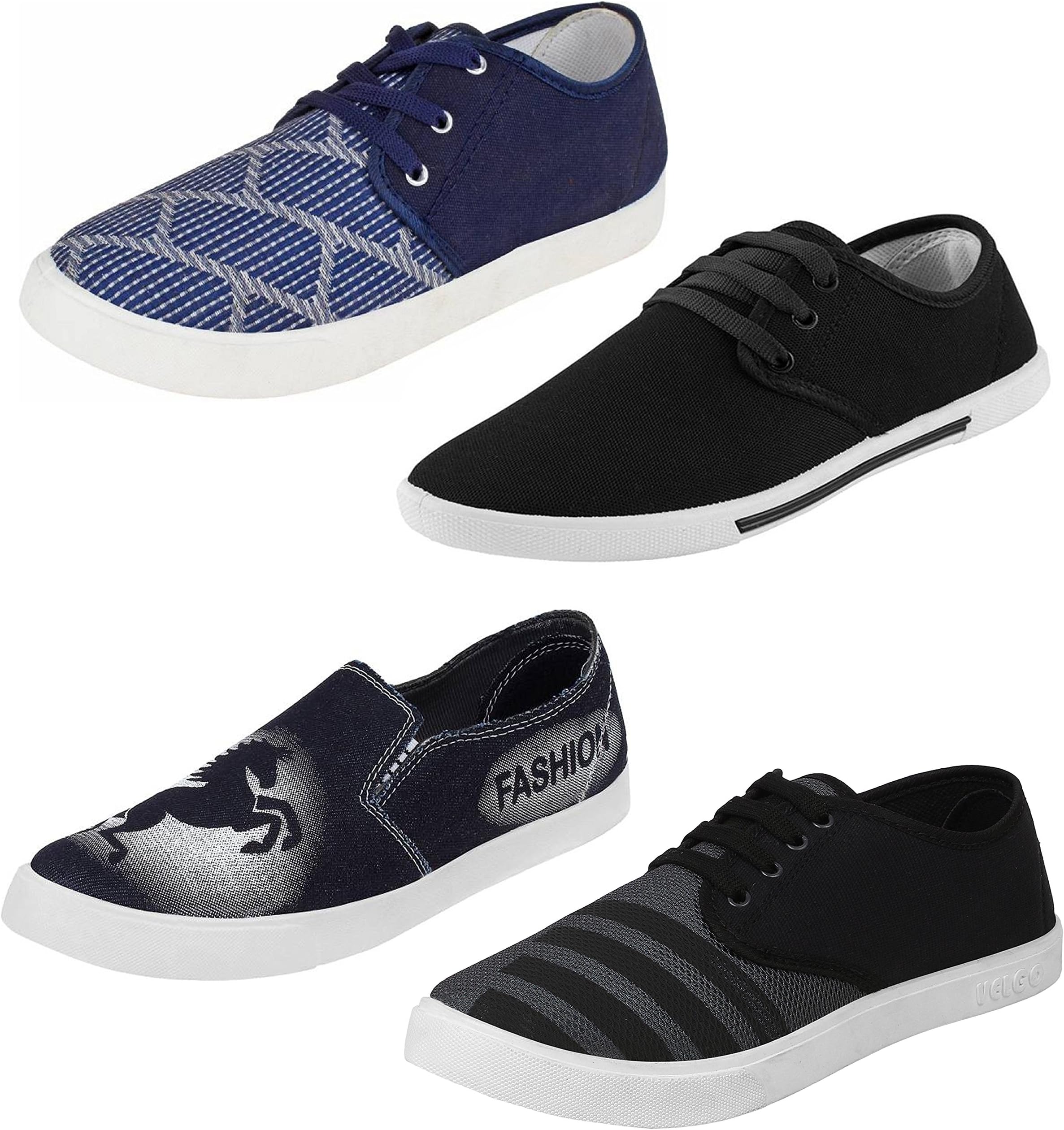 WORLD WEAR FOOTWEAR Men's Combo Classic Casual Loafers & Sneakers Latest Trending Shoes