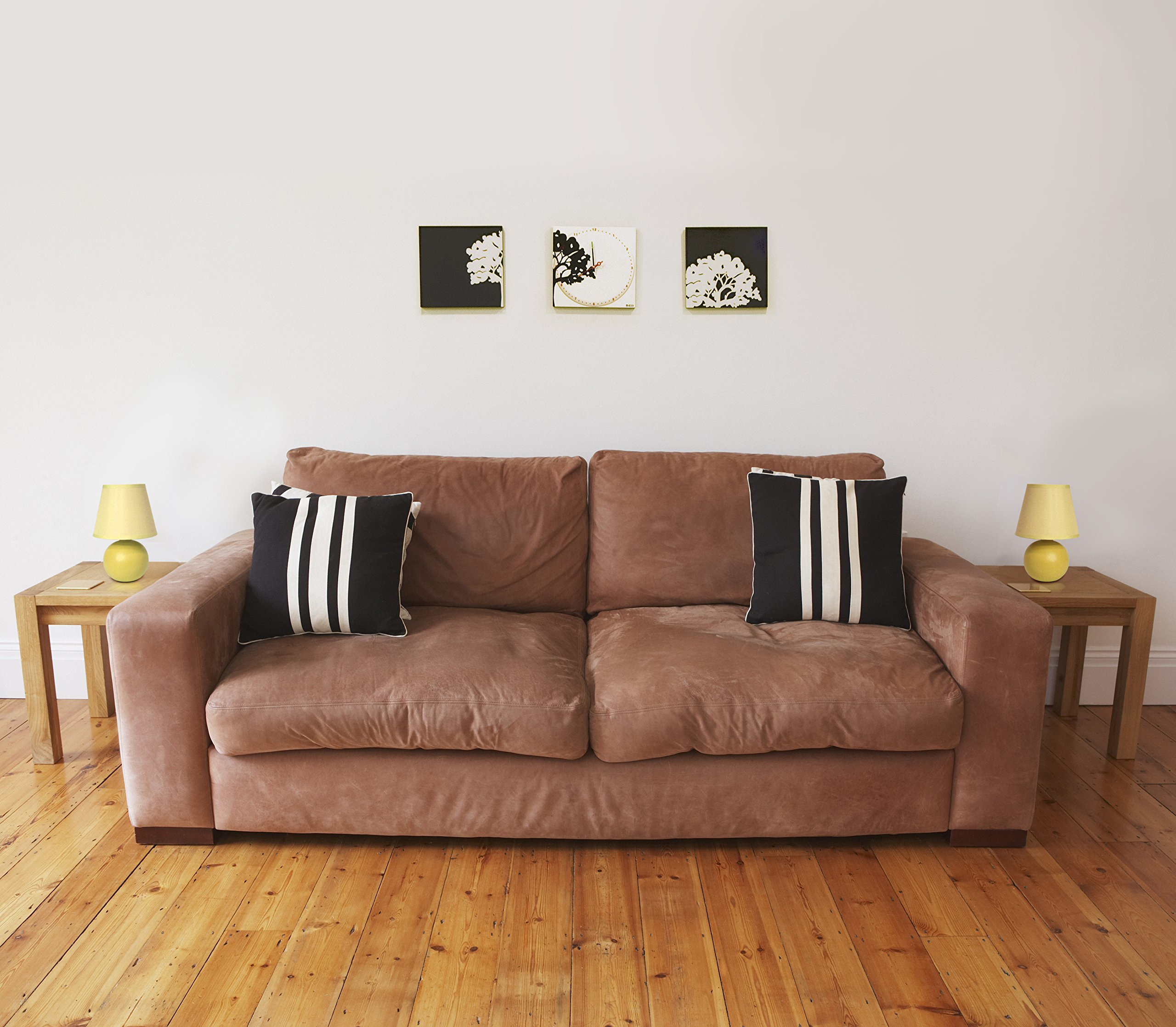 Simple Designs LT2008-YLW-2PK Mini Ceramic Globe Table Lamp 2 Pack Set, Yellow