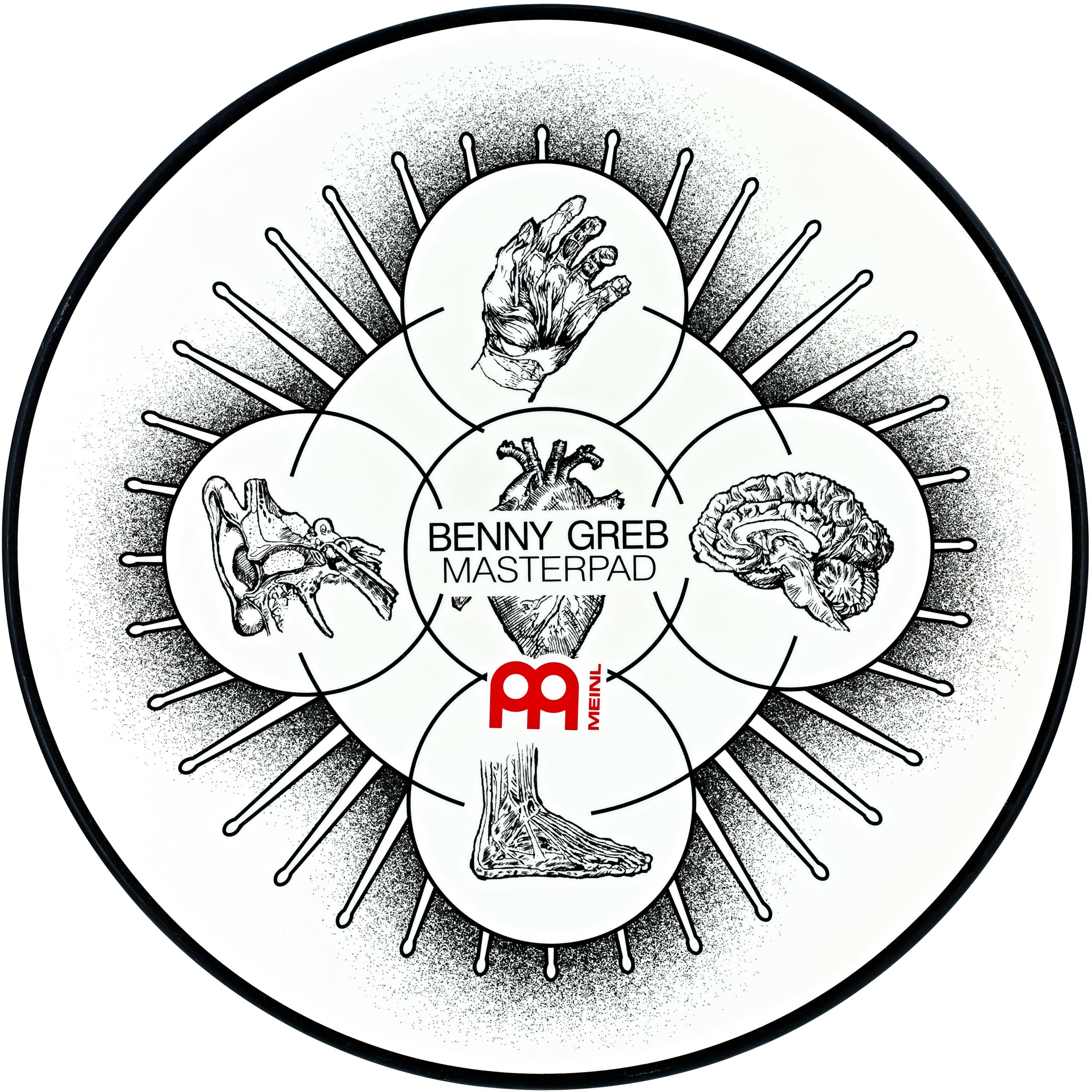 Meinl MPP-12-BG 12 inch Masterpad - Benny Greb