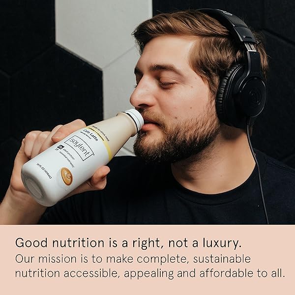 SOYLENT COMPLETE COFFEE MEAL REPLACEMENT SHAKE, CAFÉ LATTE, READY-TO-DRINK PLANT BASED CAFFEINATED PROTEIN SHAKE, CONTAINS 20G VEGAN PROTEIN AND 1G SUGAR, 14OZ (SINGLE BOTTLE)