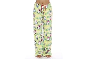 Just Love Women's Cute Character Print Plush Pajama Pants - Petite to Plus Size