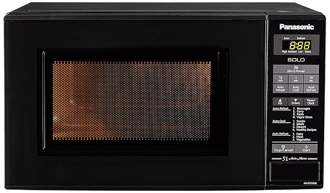 Panasonic 20l Solo Microwave Oven Nn St266bfdg Black 51 Auto