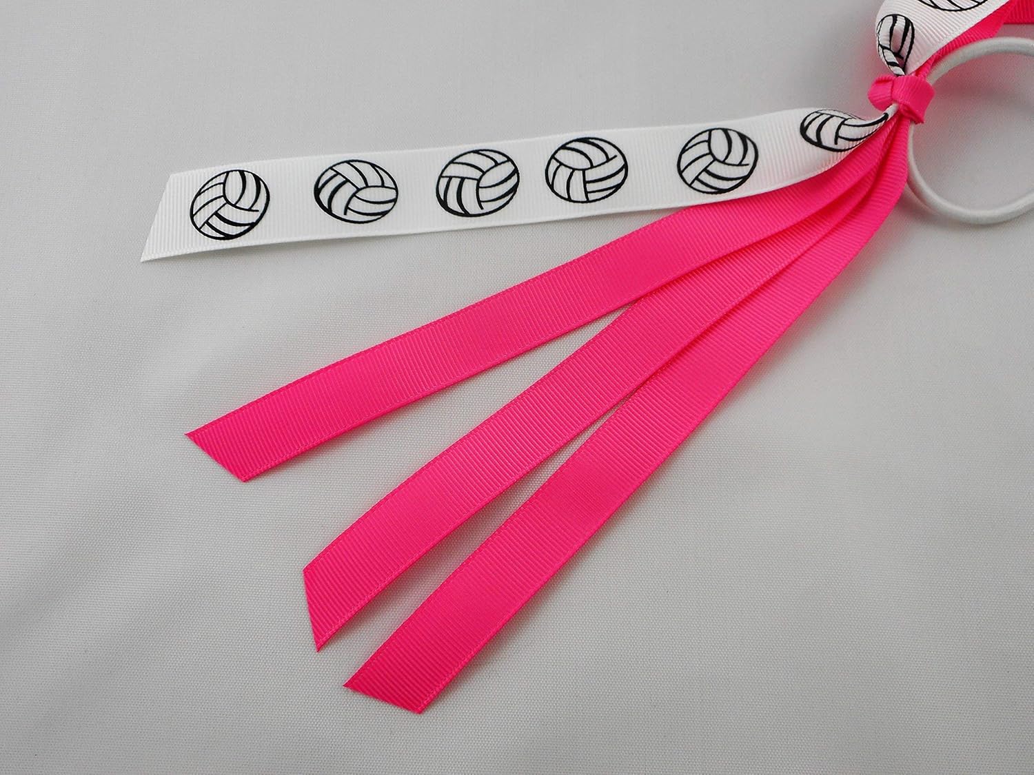 Amazon Com Volleyball Ponytail Holder Pony Ribbons Hair Ties