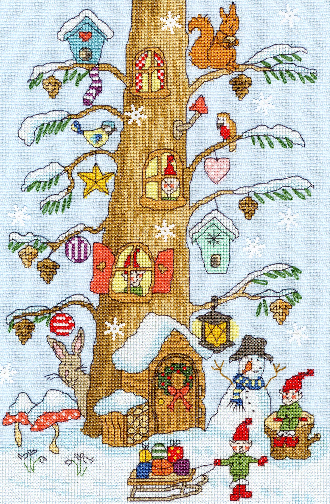 Bothy Threads Cross Stitch Kit - Santa's Little Helpers