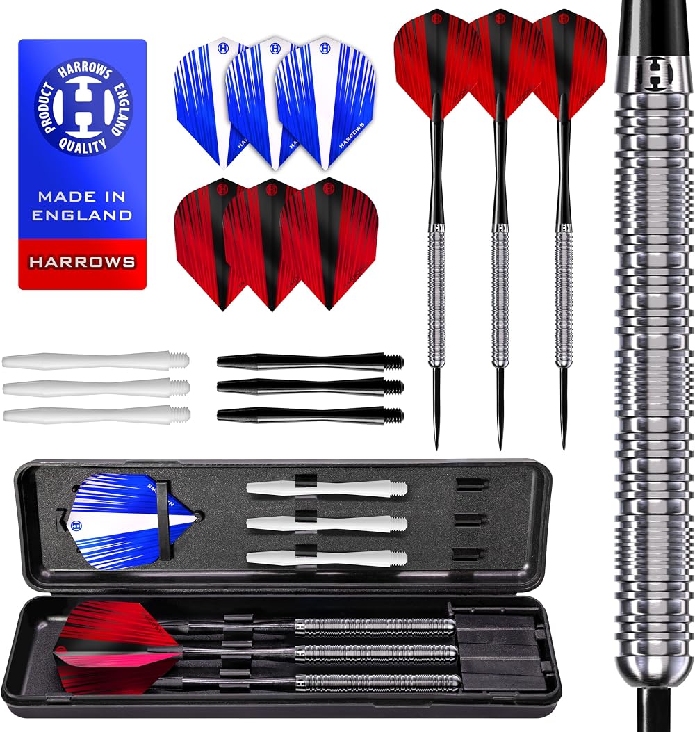 Harrows Caliber 90% Tungsten Darts 23g 21g 30g 16pc Set Case