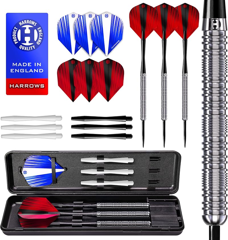 Harrows Caliber 90% Tungsten Darts 23g 21g 30g 16pc Set Case