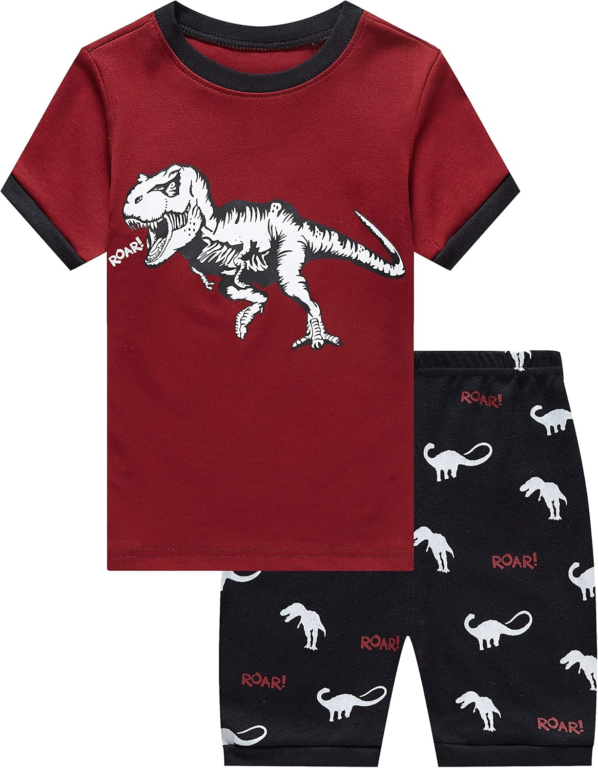 Family Feeling Shark Little Boys Shorts Set Pajamas 100% Cotton Clothes Toddler Kid: Clothing