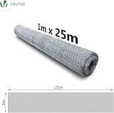 VOUNOT Galvanized Hexagonal Chicken Wire Mesh Roll 1m x 25m 25mm view 6