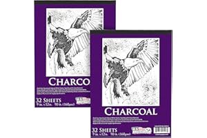 US Art Supply Lot de 30 feuilles de papier charbon de bois lourd 22,9 x 30,5 cm 160 g/m²