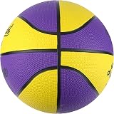 Midwest Fastener Midwest Kids League Basketball Yellow Purple Size 3 view 2