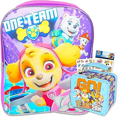 paw patrol school bag and lunch box